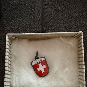 Antique Suisse Shield charm